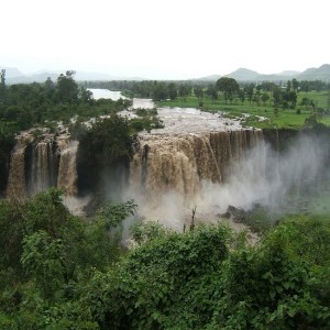 شلال على نهر النيل الأزرق بولاية أمهرة الإثيوبية